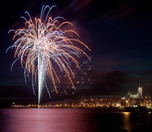new year fire works