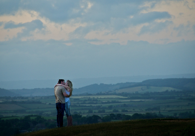 couple in sunset