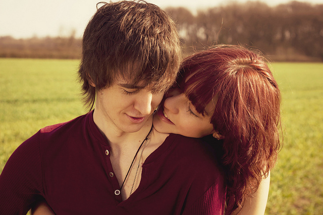 couple hug