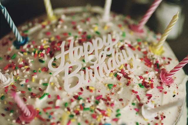 birthday cake with a wish