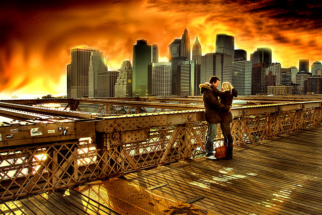love on bridge